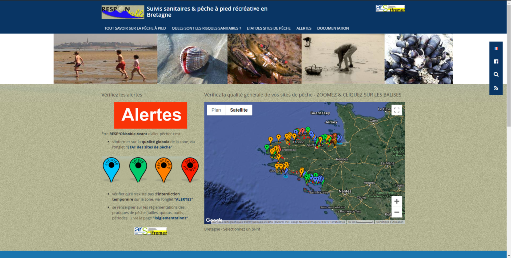 ¨Page d'accueil du site en 2013