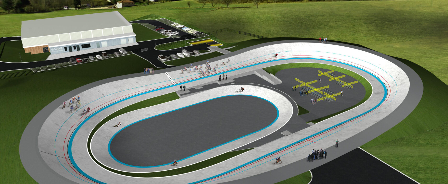Le vélodrome Raymond-Poulidor, à Bonnac-la-Côte