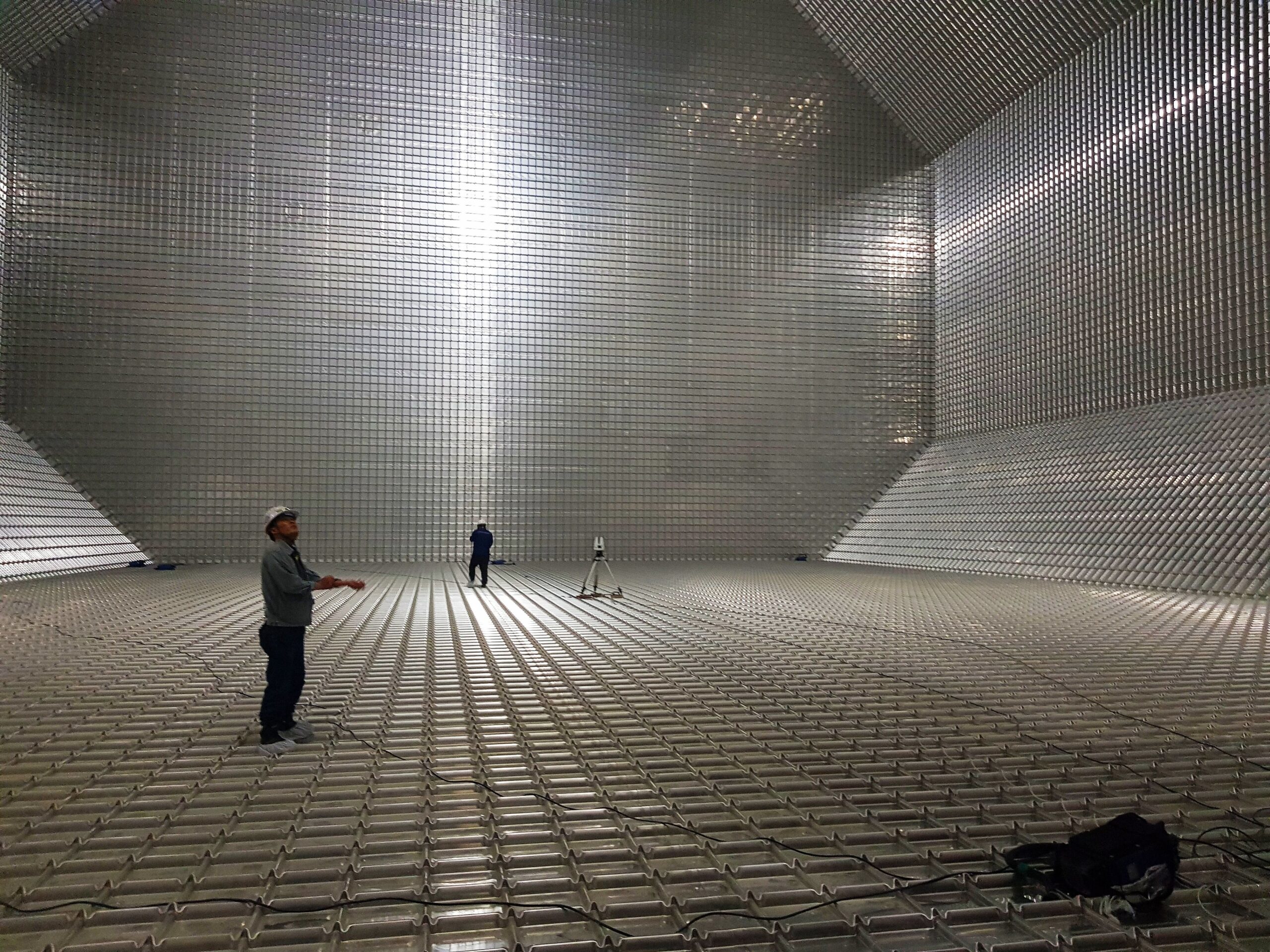 GEOFIT réalise des mesures 3D et contrôles dimensionnels - de haute précision - sur des cuves de méthanier.