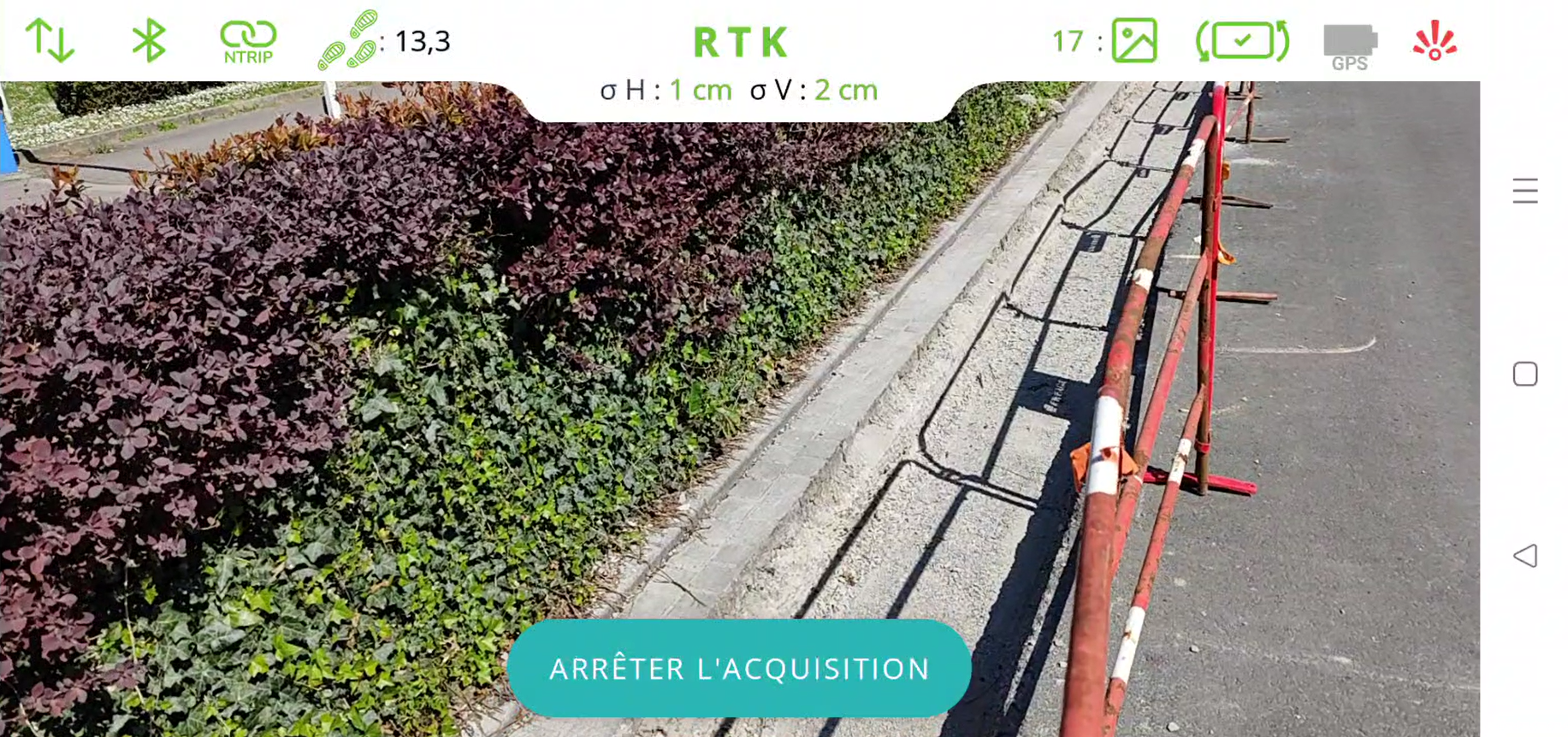 Visuel de l'application RAPHAL, solution de détection de réseaux pour une reconstruction 3D géoréférencée
