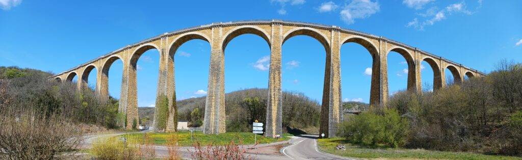 CD46 Voie verte Levé Viaduc GEOFIT Rodez Levé topographique sur le Viaduc par l'équipe GEOFIT Rodez