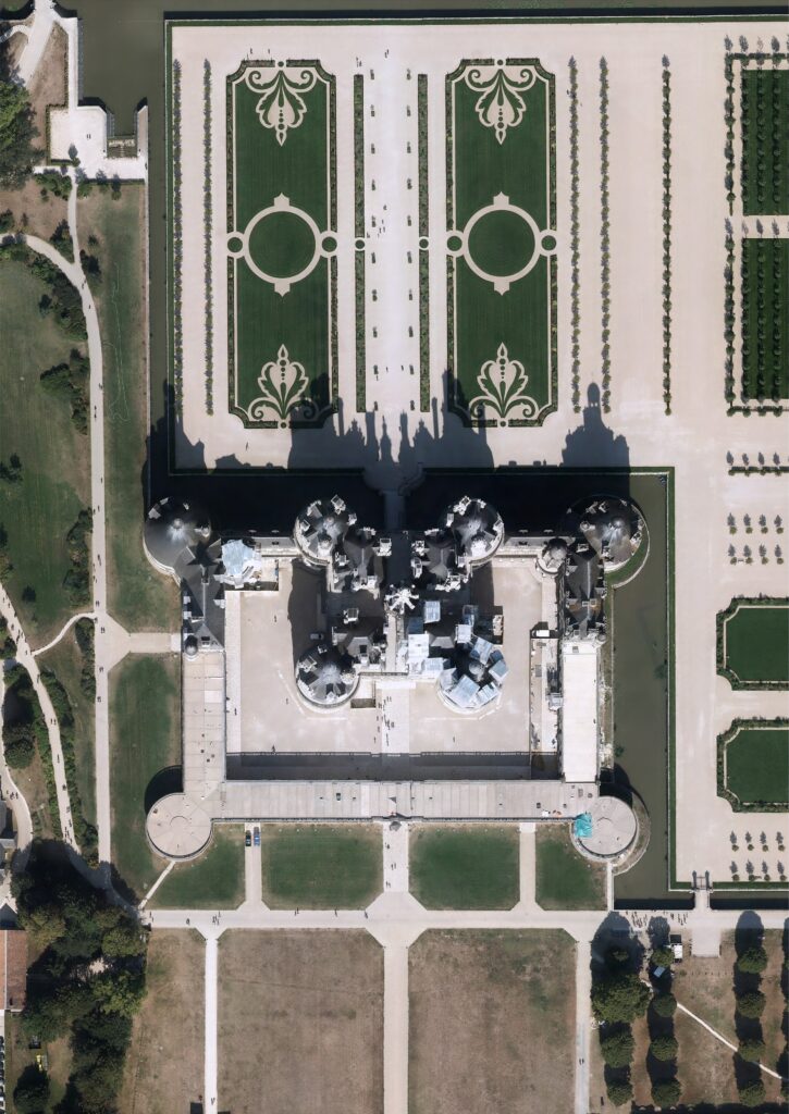 Ortho-Chambord_EagleM2_2018 Orthophotoplan du château de Chambord, par GEOFIT