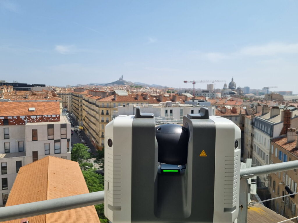 Service Topographie GEOFIT Aix-en-Provence Utilisation du scanner 3S par le service Foncier de GEOFIT Aix-en-Provence