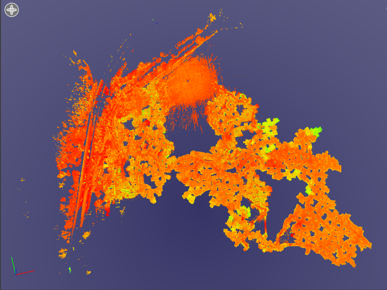 Projet de déviation de Vauciennes : relevé scan d'une champignonnière