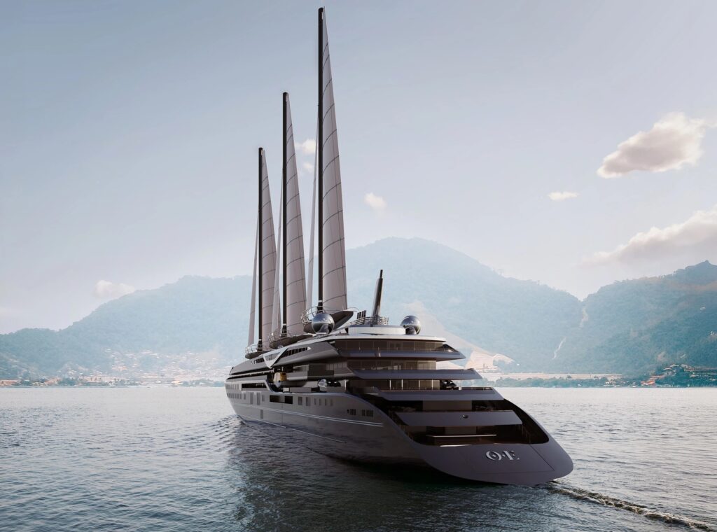 À Saint-Nazaire, GEOFIT a réalisé des opérations de contrôle métrologique de haute précision sur un élément du système d’articulation des mâts du paquebot Orient Express Corinthian.