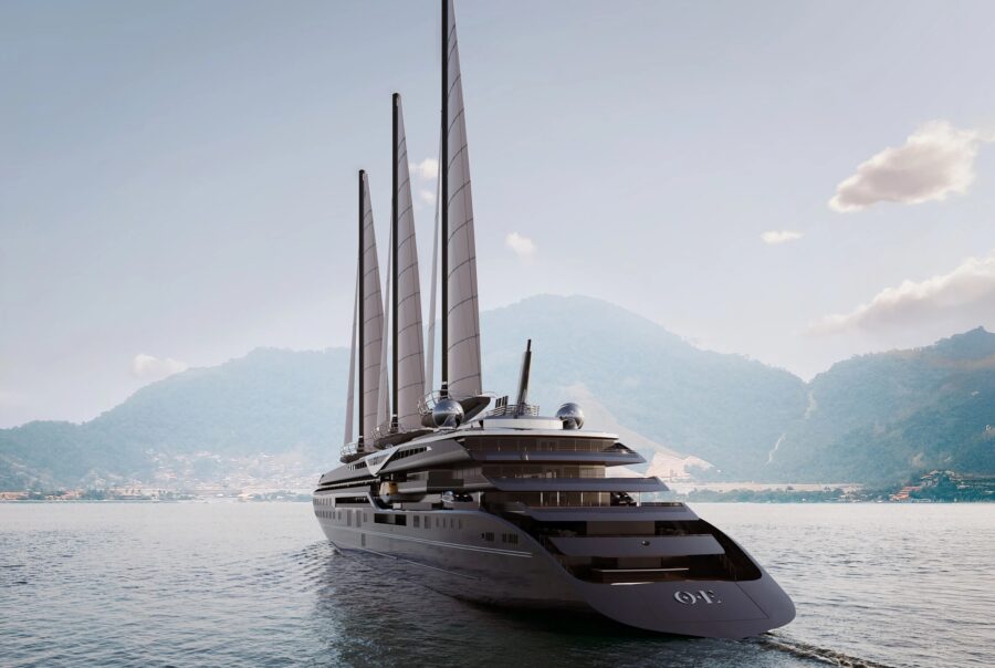 À Saint-Nazaire, GEOFIT a réalisé des opérations de contrôle métrologique de haute précision sur un élément du système d’articulation des mâts du paquebot Orient Express Corinthian.